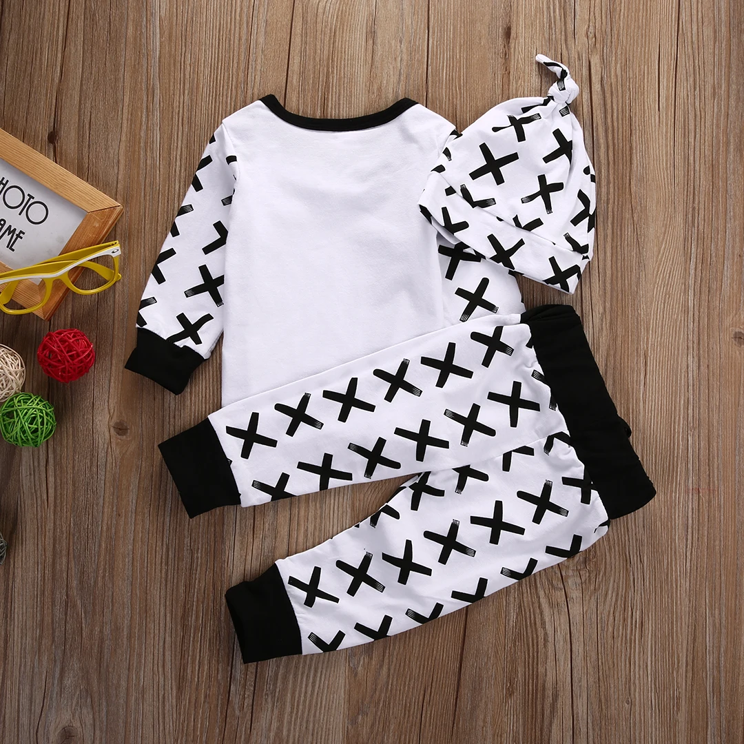 3 предмета футболка для маленьких мальчиков и девочек топ леггинсы штаны