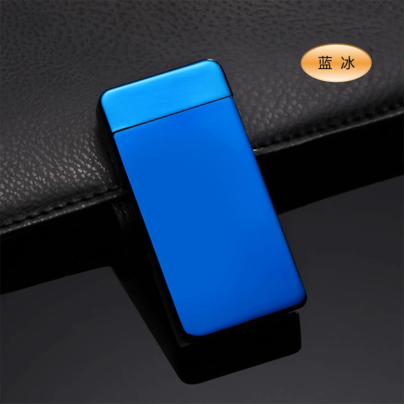 Электронная зажигалка для сигарет, зарядка через usb, двойная дуга, импульсный крест, металлические зажигалки для курения, Windpro зажигалки для 15 цветов