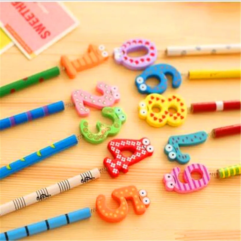 Youe shone 1 pcs HB pencil with eraser sun flower style log for school Safe Non-toxic Standard Kawaii gift children | Канцтовары для