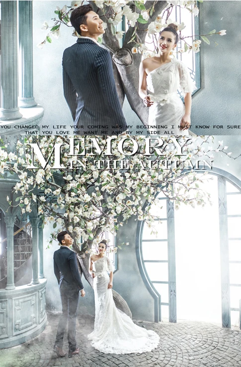 Allenjoy Romantic wedding background Tree Misty Garden Door photo studio backdrop vinyl fabric photography backgrounds | Электроника