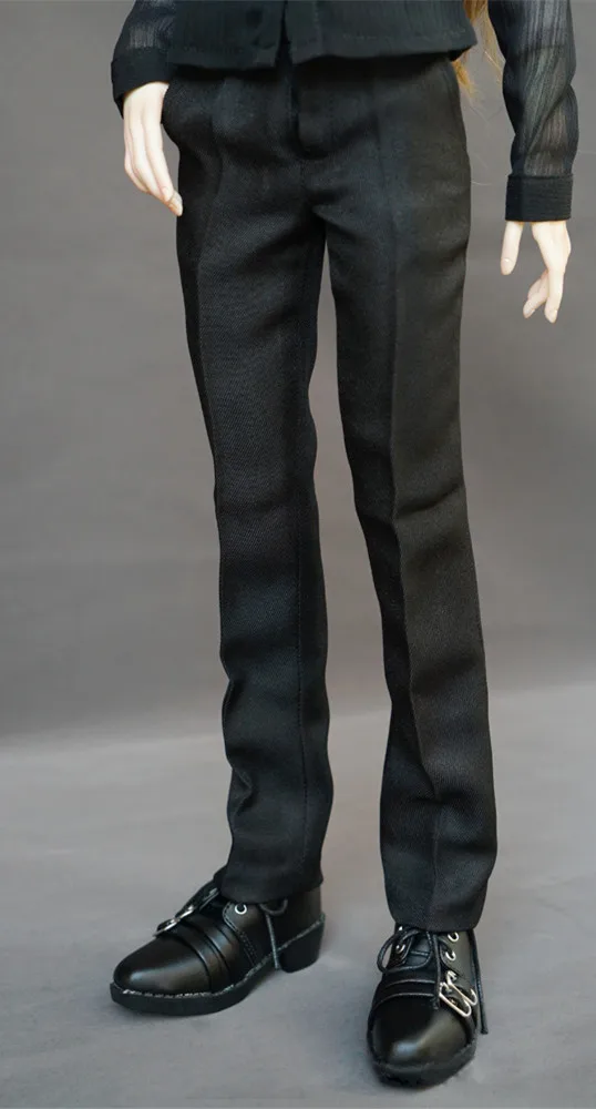 BJD doll clothes pants are suitable for 1/3 1/4 Uncle SD MSD men's fashionable classic black suit pants doll accessories - Цвет: black