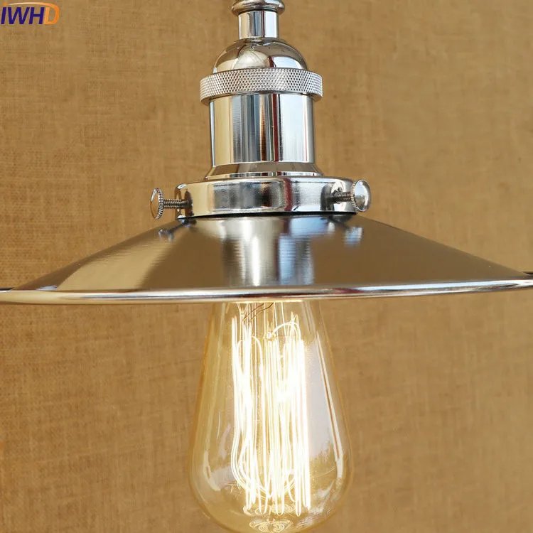 IWHD Серебряная Свинг длинная рука винтажная настенная лампа светодиодные