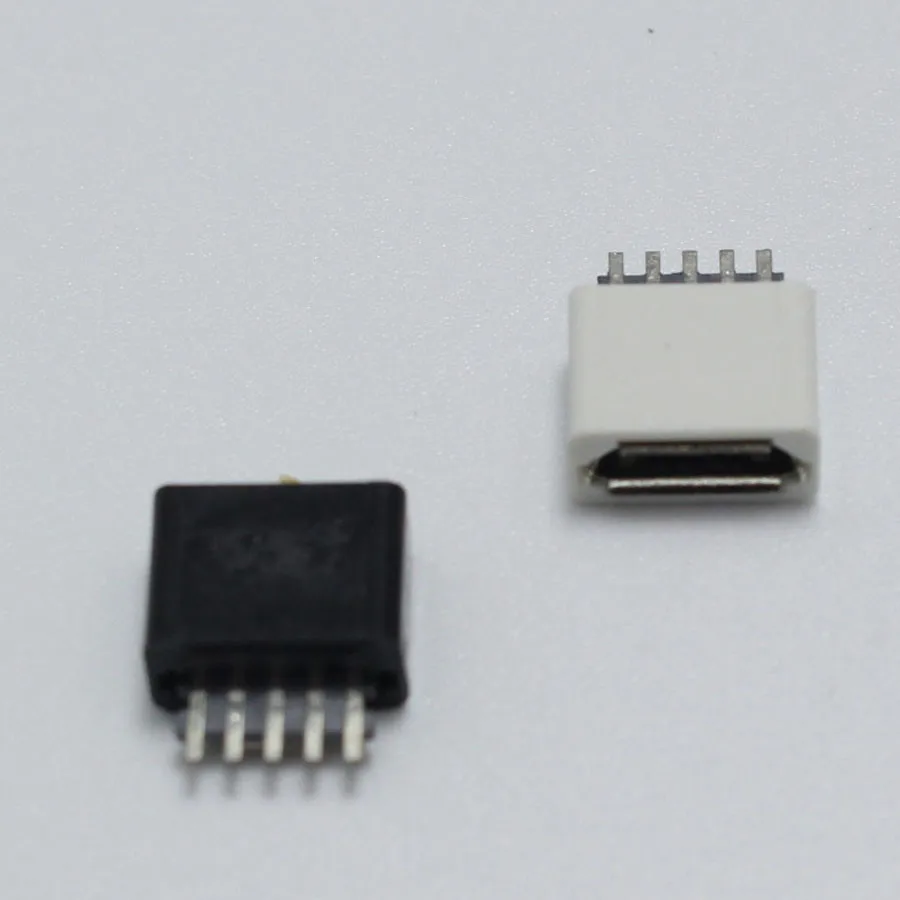 2 шт. DIY Micro USB 0 B Тип гнездо 5 Pin разъем для припоя тип кабеля в сборе адаптер