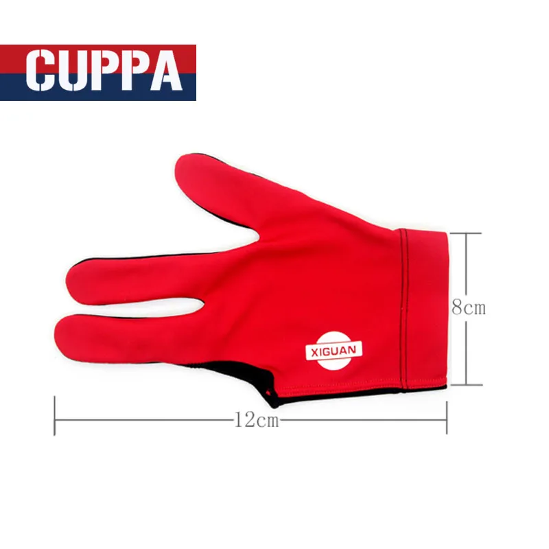 Новые перчатки для бильярда Cuppa с тремя пальцами левой руки