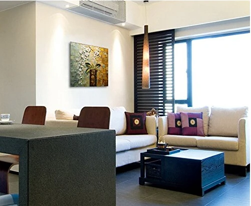 Красота жизни 100% Ручная роспись современный холст настенное Искусство Цветочные