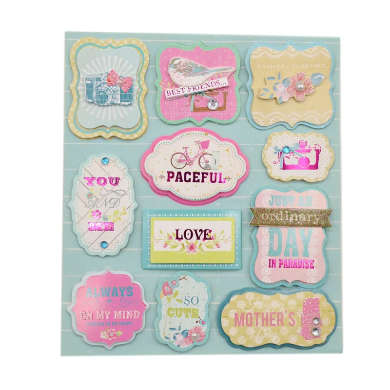 Она любит Европейский Deocrative &quotсделай сам&quot стикеры на клейкой основе с фото