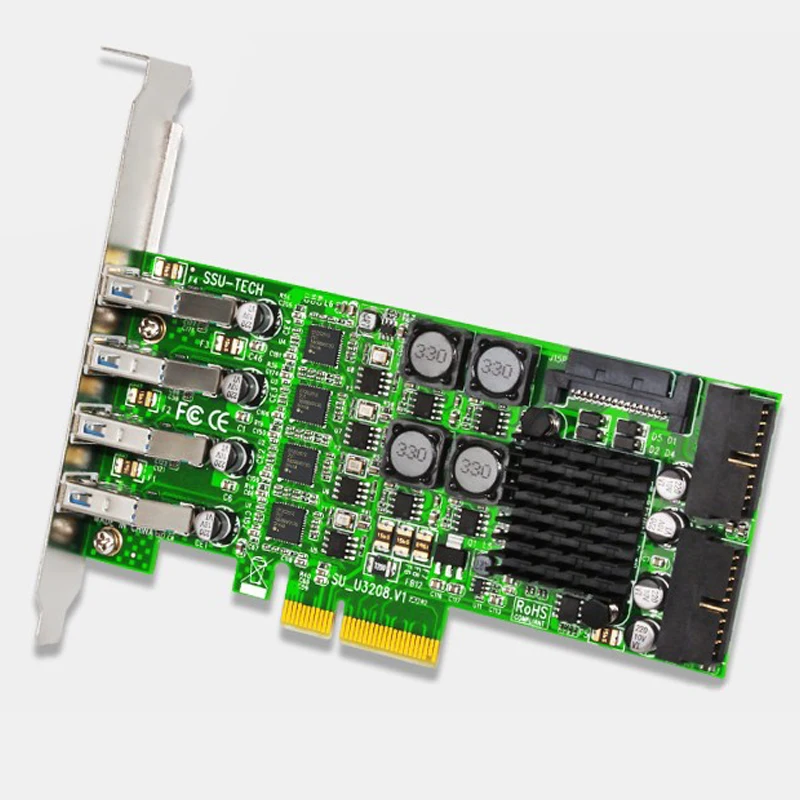 Плата расширения H1111Z PCI Express USB 3 0 PCI-E 19 Pin адаптер E к контроллер PCIE USB3.0 карта |