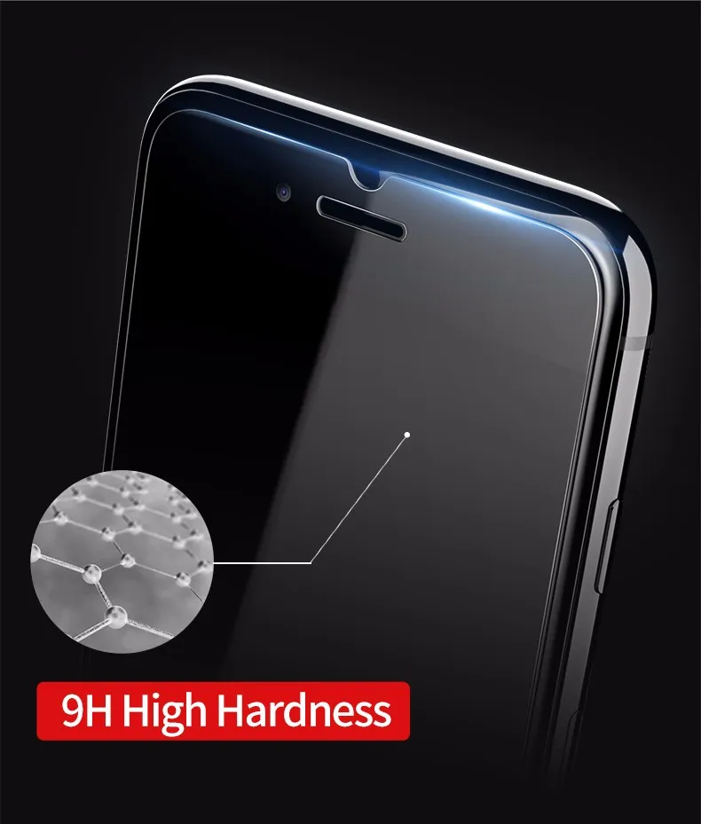 Закаленное Стекло 2.5D для iphone 8 Plus x Толщина 0.1 мм 9 H Премиум Экран протектор iPhone 7 6S 5