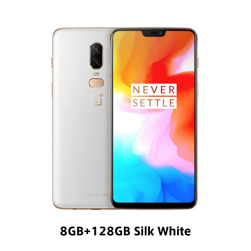 Мобильный телефон Oneplus 6 LTE 6,28 ''8 ГБ ОЗУ 128 Гб ПЗУ Snapdragon 845 Android 8,1 двойная задняя камера 20+ 16 Мп Водонепроницаемая NFC - Цвет: 8GB 128GB Silk White