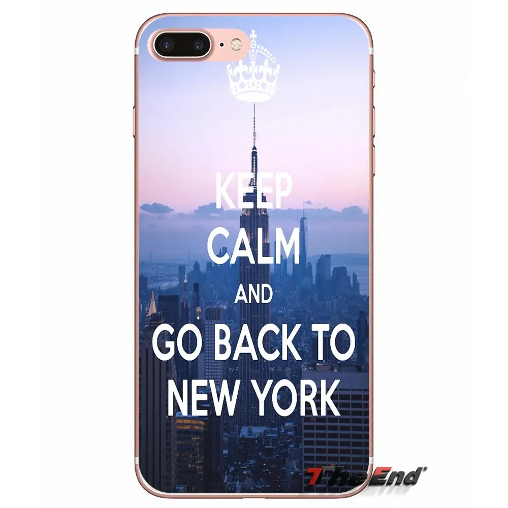 Чехол для Телефона iPhone X 4 4S 5 5S 5C SE 6 6S 7 8 Plus Samsung Galaxy J1 J3 J5 J7 A3 A5 2016 2017 Keep Calm and go to New York NY