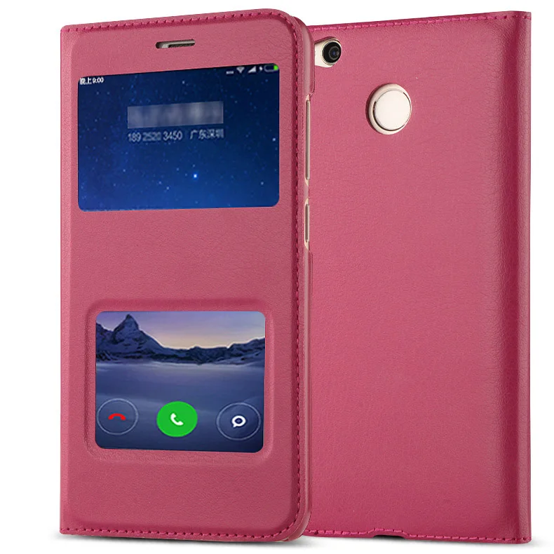 Для Xiaomi Redmi 4A 4X чехол с открытым окном Флип кожаный PU и PC жесткий для Pro