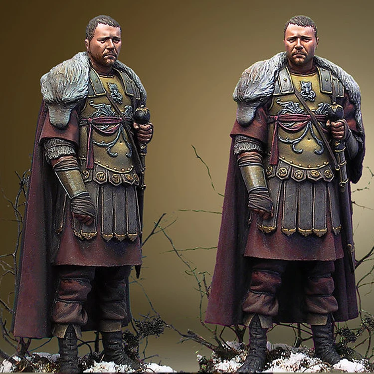

DIY 1/24 персонаж из смолы модель исторического персонажа 54 мм римская кавалерия офицер R56