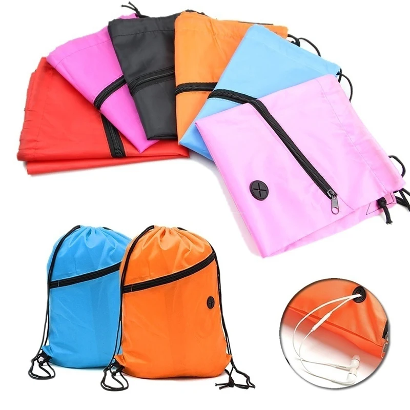 Mini Waterproof Nylon Shoe Bags Storage Gym Bags Drawstring Dust Backpacks Storage Pouch Outdoor Travel Duffle Sports Bags 30