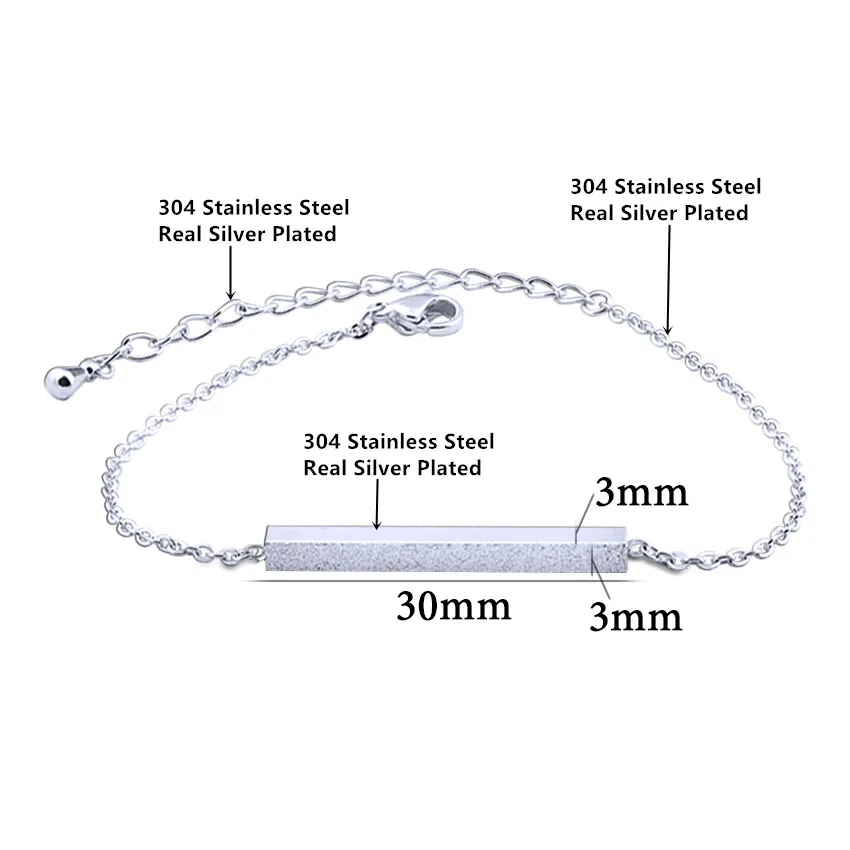 Цвета: золотистый серебристый Цвет крошечные бар Браслеты и браслет для друга
