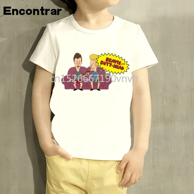 Beavis And Butthead Cartoon Design Baby Boys/Girl T Shirt Kids Funny Short Sleeve Tops Children Cute T-Shirt HKP837 | Мать и ребенок