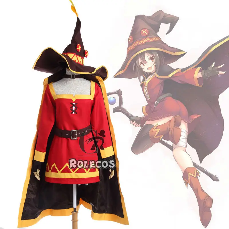 

Anime KonoSuba God's Blessing On This Wonderful World Megumin Cosplay Costume Full Set