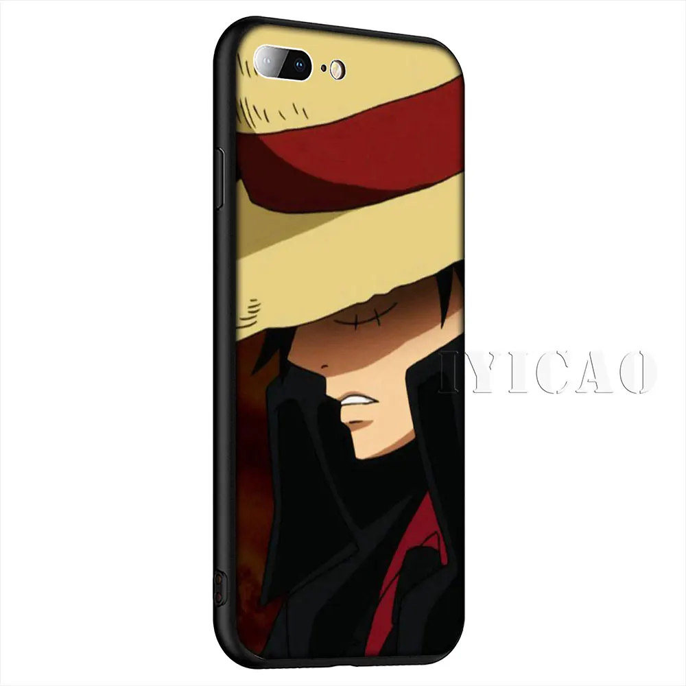 IYICAO Anime One Piece Luffy Soft Case for iPhone XR X XS Max 8 7 6 6S Plus 5 5S SE Cover |