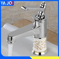 modern bathroom basin faucet gold ceramic brass sink faucet chrome polished hot and cold water sink mixer tap single handle