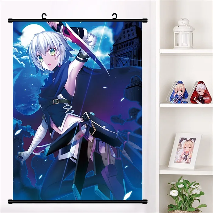 Аниме игра Fate/Apocrypha Fate/Grand Order Jack the RipperWall прокрутка плакат мультфильм настенные подвесные плакаты домашний декор - Цвет: F