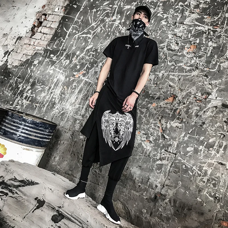 Мужские брюки шаровары в стиле хип хоп повседневные до щиколотки хоп|fashion