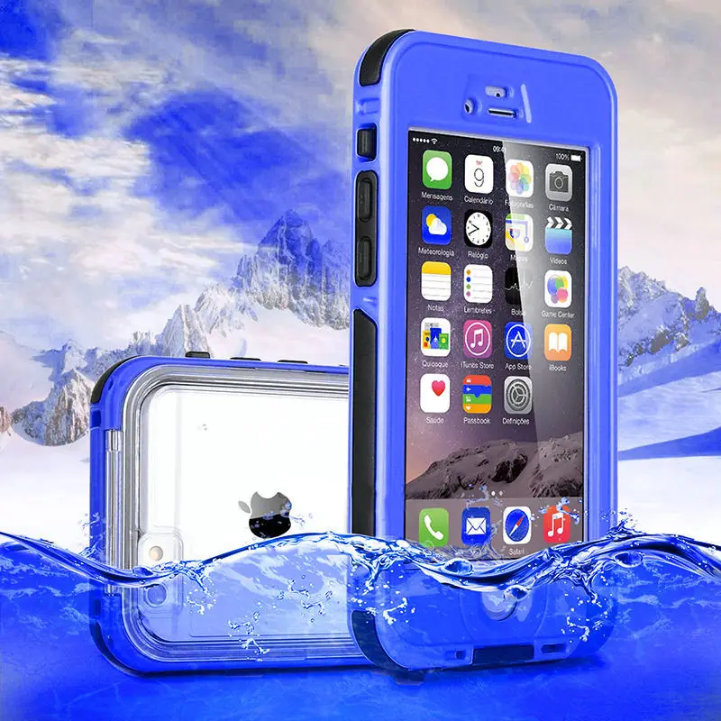 Водонепроницаемый snowproof противоударный призма защитный полный Чехол для iPhone 6 6S 7