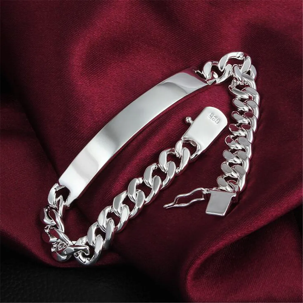 Модный браслет для пары, оптовая продажа, европейский и американский ювелирные изделия из серебра 925 пробы, браслет S012