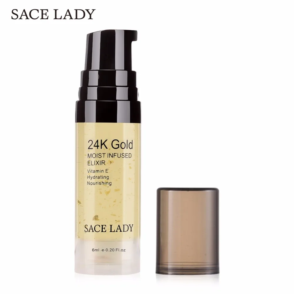 SACE LADY 24k Gold Elixir ультра увлажняющее эфирное масло для лица основа макияжа