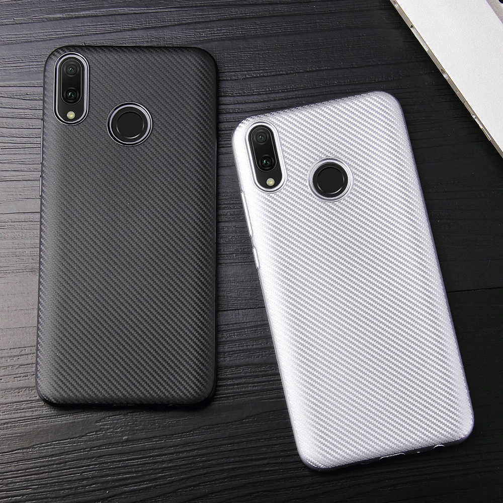 Чехол для Huawei Y9 2019 чехол из углеродного волокна мягкий силиконовый ТПУ Y 9 Y92019 JKM-LX1