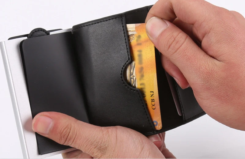 Новые женские и мужские рисунок типа противоугонные держатель для Карт Rfid Алюминий кредитных держатель для карт с Rfid Blockinng мини-кошелек