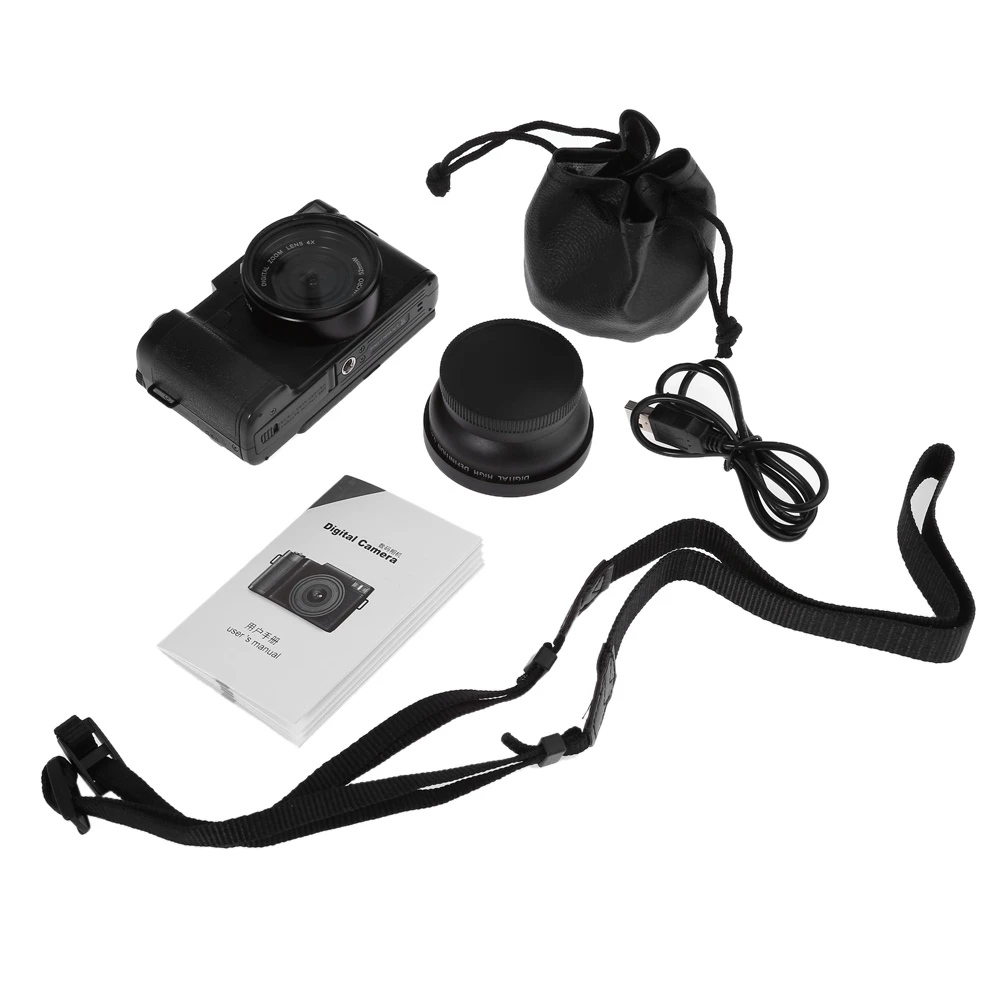 AMKOV CDR2 Digital Camera Video Camcorder with 3 inch TFT Screen UV Filter 0.45X Super Wide Angle Lens | Электроника