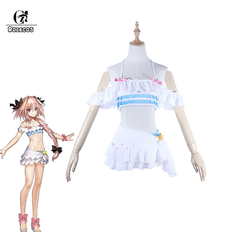 ROLECOS Fate Astolfo косплей костюм игры апокрифа купальник FGO Женский женский бикини
