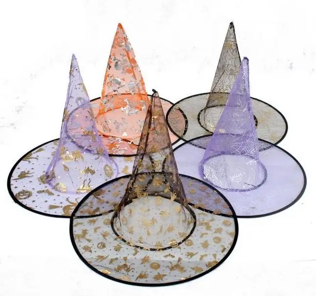 

150 PCS Halloween Wizard Witch Hats Costume Party Masquerade Bar Decorating DHL Fedex Free Shipping