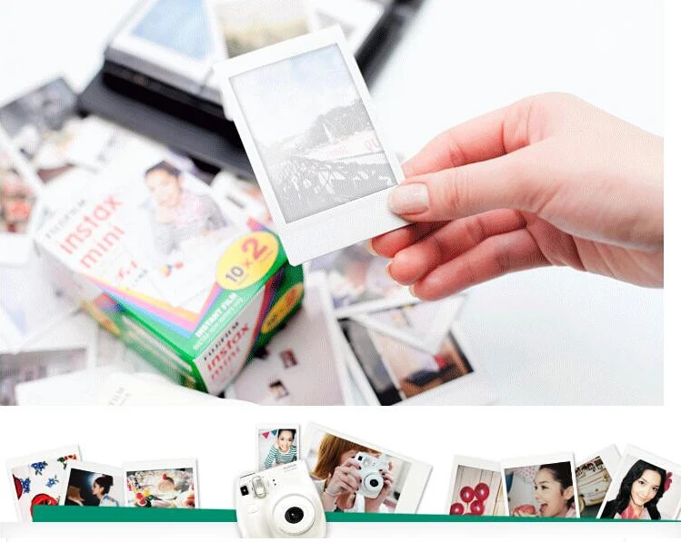 50 шт. листов Fujifilm Instax Mini Film для LiPlay 11 9 8 7s 25 70 90 мгновенная камера LINK Pinter белая рамка
