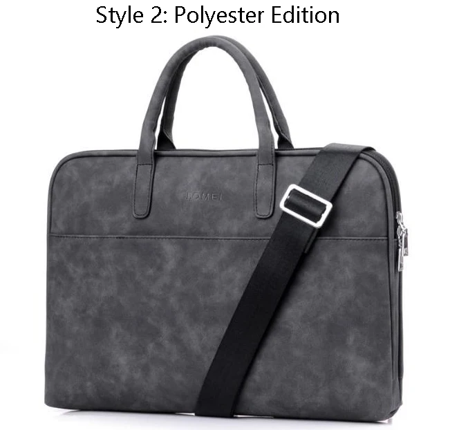 Style 2-Polyester Laptop15.6 сумки деловые мужские женские Портфель Сумка для нейлонового ноутбука Повседневная мужская сумка через плечо сумки для деловых мужчин t - Цвет: Style 2-Polyester