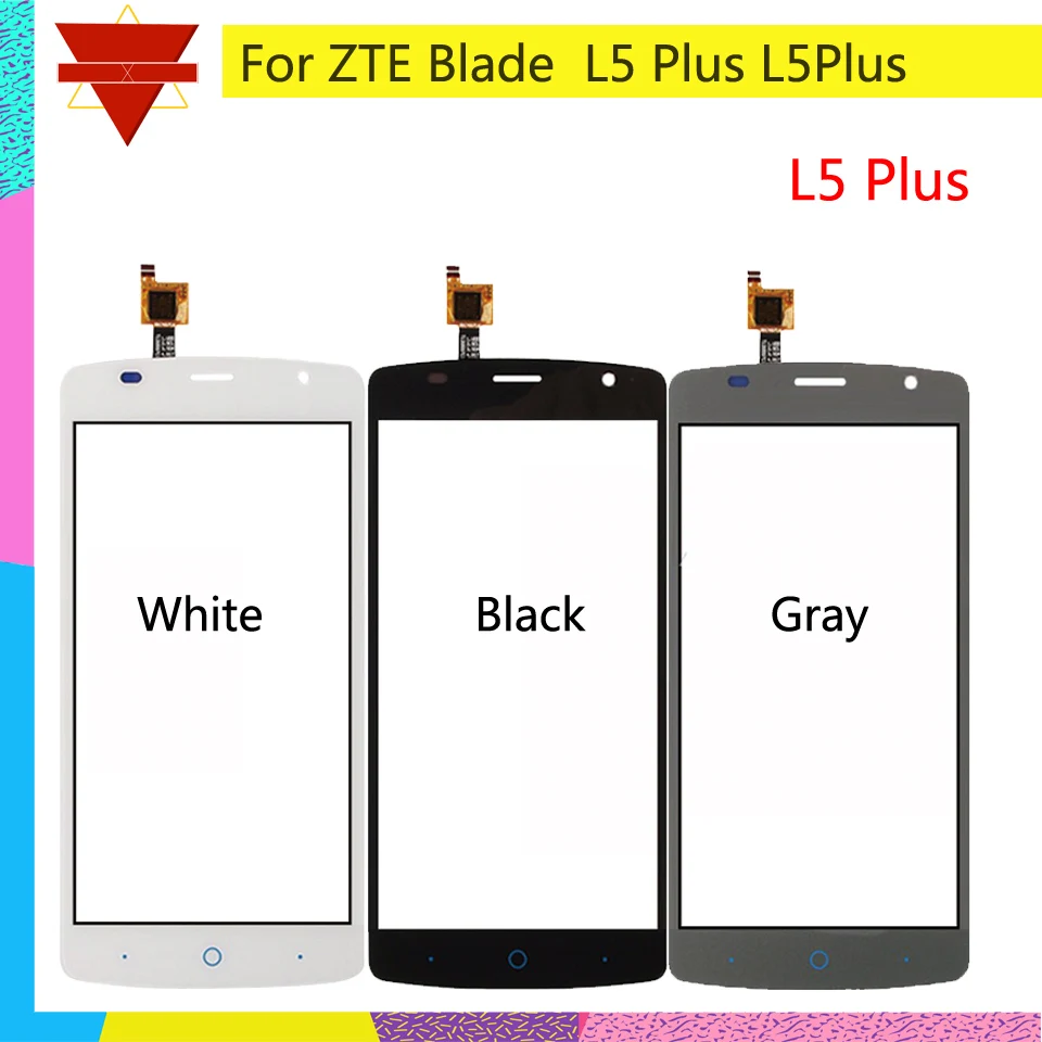 10 шт./лот сенсорный экран дигитайзер для zte Blade L5 Plus L5Plus Сенсорная панель Сенсорный
