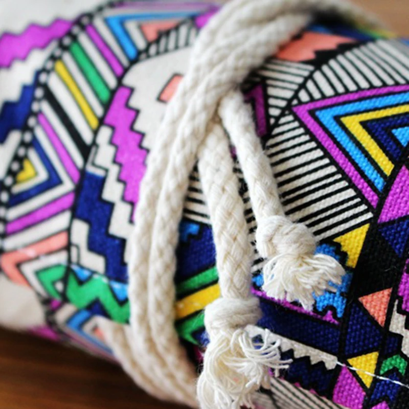 Мода ретро многофункциональный DIY Рисование на холсте ручка сумка Творческий практичный инструмент для хранения Национальный стиль косметичка карандаш