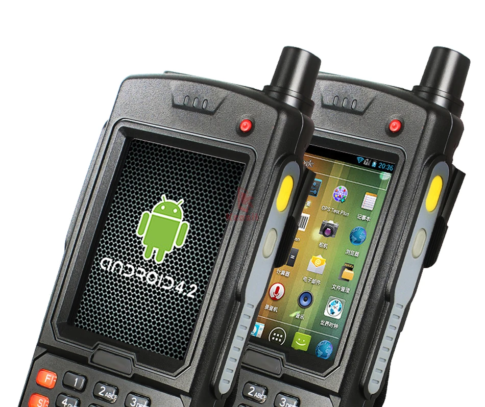 China Fingerprint Reader UHF RFID 1D Laser Barcode Scanner Android IC Card Data Collector Waterproof Handheld Terminal 4G LTE