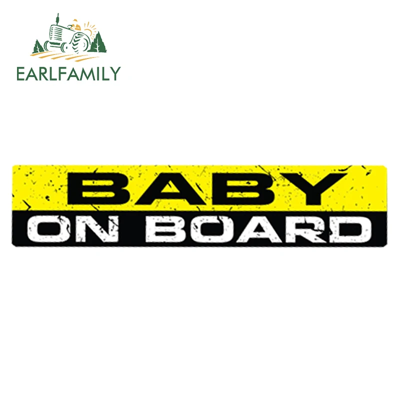 EARLFAMILY 15 см x 3 см автомобильный Стайлинг автомобильный стикер детские на доске забавные наклейки Наклейка Детская безопасность бампер Предупреждение ющий знак JDM