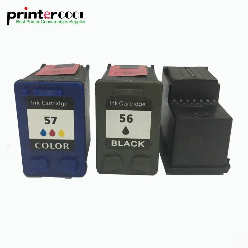 

ink cartridge for hp 56 57 replacement black or color 57 xl cartridge for hp56 and hp57 deskjet 2100 220 450 5510 5550 5552