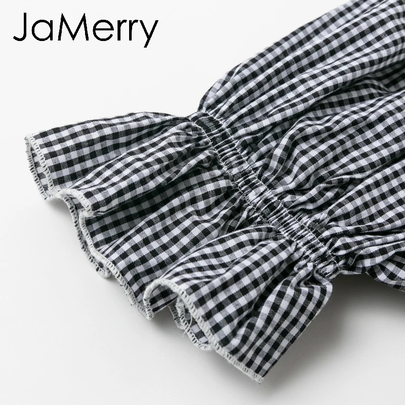 JaMerry винтажная Сексуальная женская блузка рубашка Праздничная короткая с