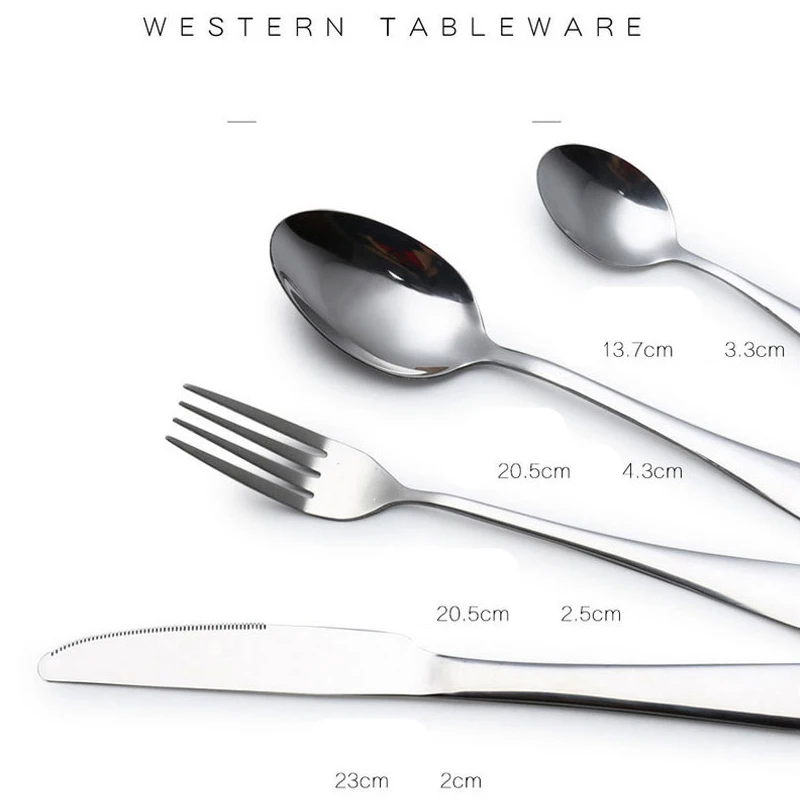 

16/24 PCS Golden Dinnerware Set top Stainless Steel Dinner Knife and Fork Cutlery Set With Gift Box