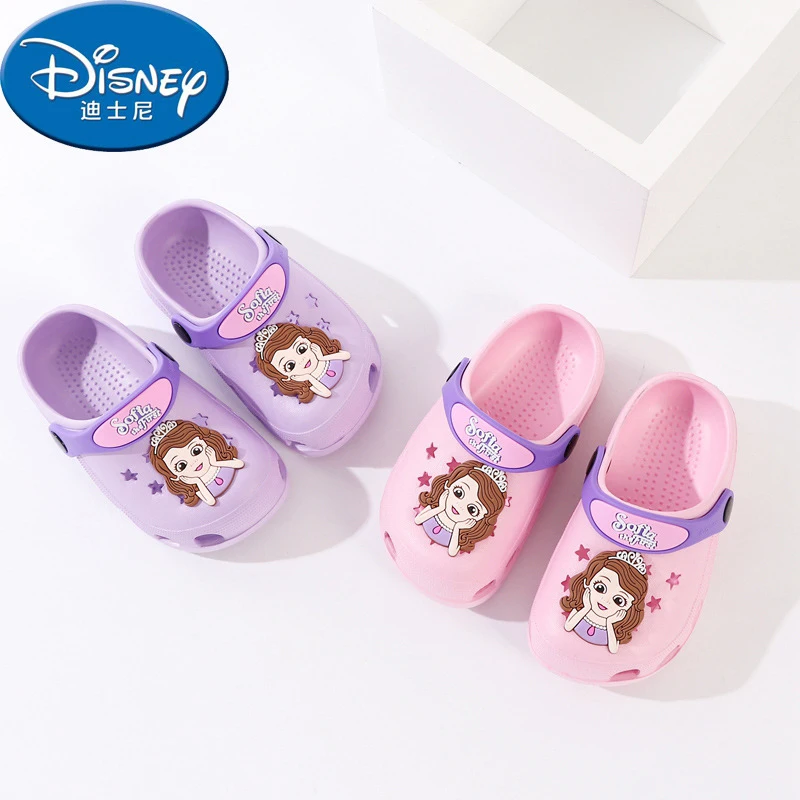 Disney/обувь Новинка 2019 года Вьетнамки для детей обувь с отверстиями летняя