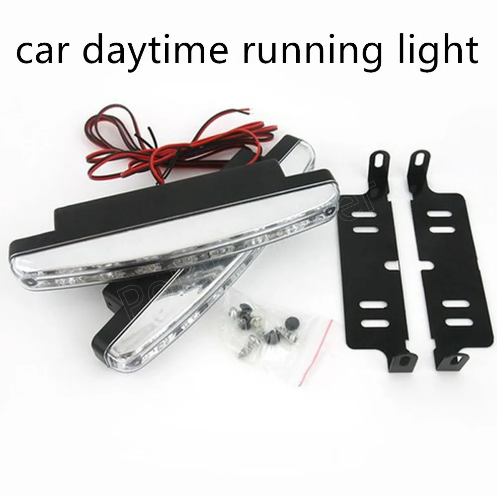 

Fog Lights New 8 LED car car LED running lamp car daytime running light Durable Auxiliary Lamp