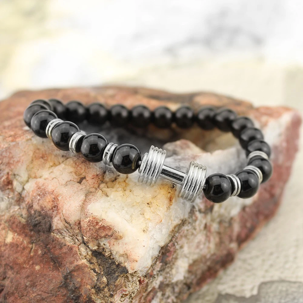 Натуральный камень Йога энергетические бусины Шарм браслет золотой серебряный