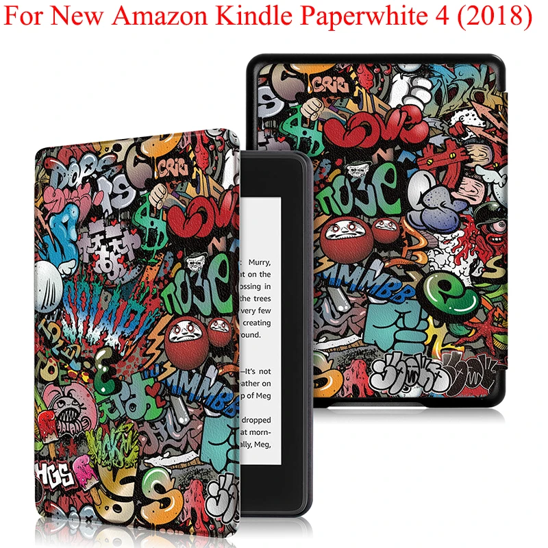 Умный тонкий магнитный складной чехол для электронной книги Amazon Kindle Paperwhite 2018