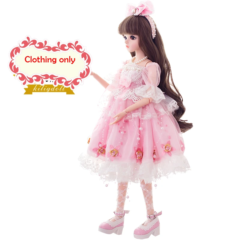 1/3 Кукольное свадебное платье для BJD 60 см куклы игрушки высшего качества китайская Кукла 18 шарниров BJD шарнир Кукла Мода девушка подарок - Цвет: F