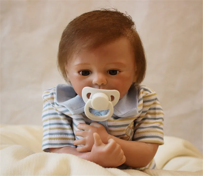 Премиальный милый маленький 45 см мягкий силиконовый винил настоящий Мягкий