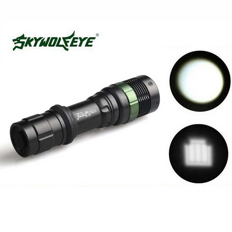 SKYWOLFEYE 3 файлов масштабируемый открытый туристический фонарик 18650 тактический фонарик Q5 светодиодный фонарик велосипедный фонарик