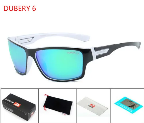 6There are boxes. DUBERY, поляризационные солнцезащитные очки, мужские очки для вождения, мужские солнцезащитные очки для безопасности,, роскошные брендовые дизайнерские очки - Цвет линз: 6There are boxes.