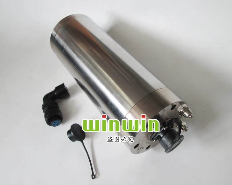 Двигатель шпинделя ER20 для станков с водяным охлаждением гравировки по металлу